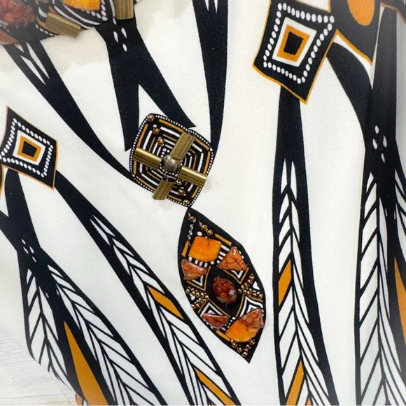 Muse by Boston Proper embellished/ jeweled shift dress - Picture 5 of 7